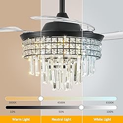 YITGOG Smart Crystal Fandelier with APP