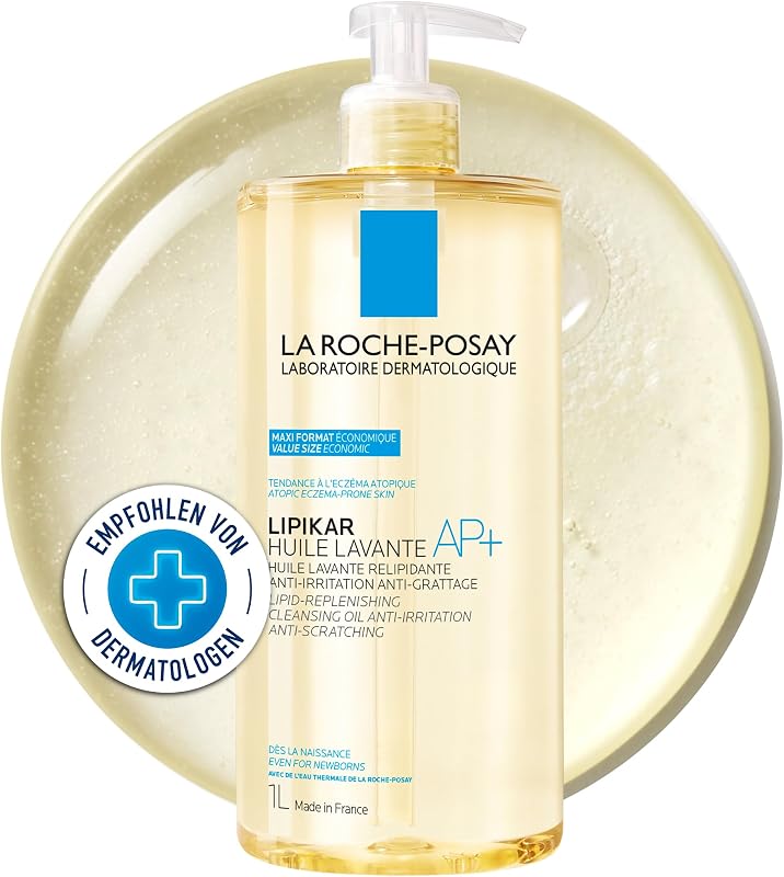 Lipikar Dusch- und Badeöl AP+ Rückfettendes Duschgel - Badeöl für juckende, trockene und empfindliche Haut