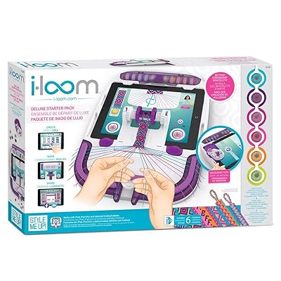 Style Me Up i-Loom Friendship Bracelet Kit, Weaving and Knitting Set for Jewelry (Purple)