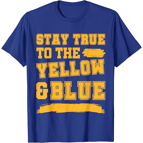 Amazon.com: Blue and Yellow Game Day, Blue and Yellow T-Shirt