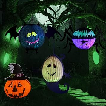 Buy Halloween Pumpkin Lantern 4 Pack Jack O Lantern With Led