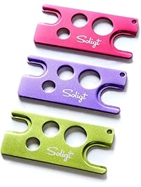SOLIGT 3-Pack Multi-color Metal Essential Oil Key Tool, Universal Opener and Remover for Roller Balls and Caps on Most Bottles