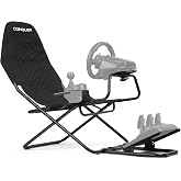 Conquer Racing Simulator Cockpit, Portable Folding Race Sim Rig, Compatible with Logitech G920 G29 G923, Thrustmaster T248 T300 T150, Fanatec, Simagic, Moza Wheels &mdash; PS5 PS4 PC Xbox