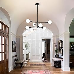 RUIYEY Modern Sputnik Chandeliers Light, 6-Light