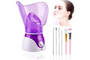 Facial Steamer Nano Ionic Face Steamer, Apstour® Face Steamer Warm Mist Humidifier Atomizer for Face Sauna Spa Sinuses Moistu