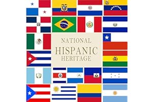 XIFAN 21 Pcs Latin American Countries Flags 3x5 ft Outdoor, Latino Culture Flag Spanish Speaking Banners for National Heritage Hispanic Month Events Classroom Party Decoration, Banderas de Latinoamerica Flag with Brass Grommets