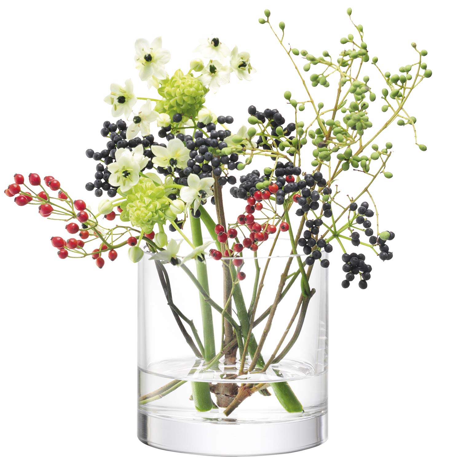LSA International Column Vase/Candleholder H12 x Ø12cm Clear
