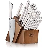 Cangshan ELBERT Series German Steel Forged Knife Block Sets (20-Piece, White)