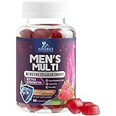Multivitamin for Men - Complete Daily Mens Multivitamin Gummies with Vitamin D, B Vitamins, Zinc &amp; More - Energy, Memory, Focus &amp; Immune Health Support - 13 Essential Vitamins &amp; Minerals - 60 Capsules