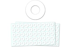 TOWNSTIX 2000 Pieces - Hole Punch Reinforcement Stickers Labels, Paper Binder Hole-Punched Pages Reinforcements - 1/4 inch, White