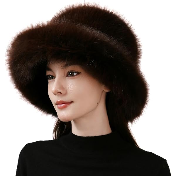 Dikoaina Faux Fur Cossack Russian Style Hat for Ladies  display picture 3
