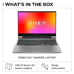 HP OMEN 16 inch Laptop, FHD 144Hz Display, Intel