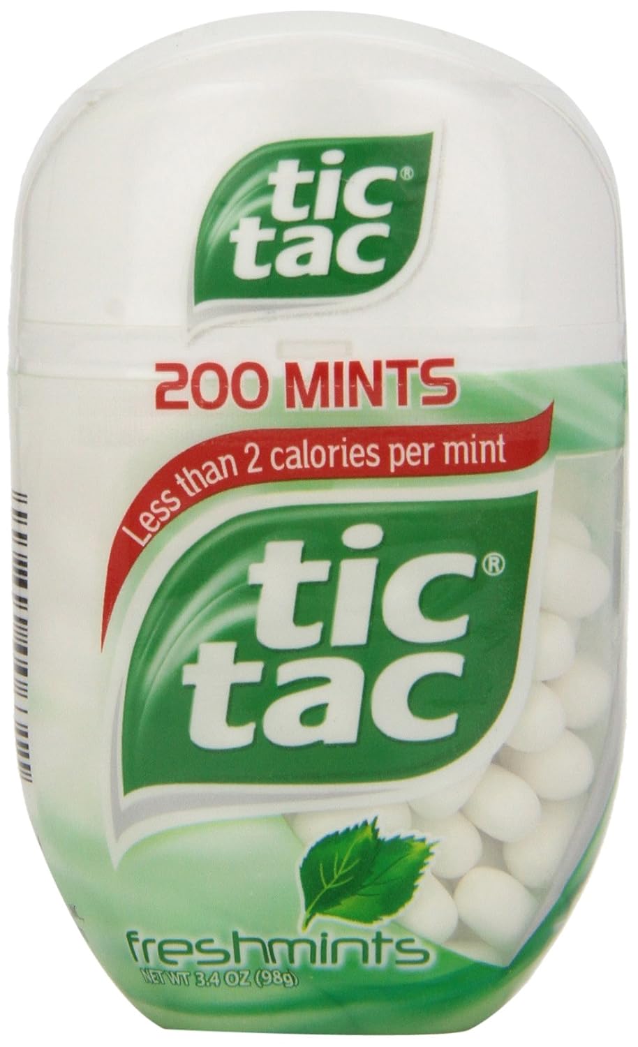 Tic Tac Mints, Freshmints, 200Count 3.4 oz. Bottle Pack 3.40 Ounce
