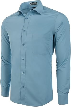 large slim fit dress shirt