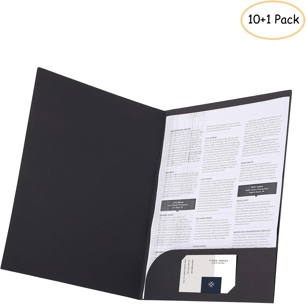 A4 Kraft Paper File Folder Square Cut Folder Foolscap Presentation Book