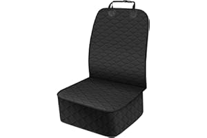 NECKORY Front Dog Seat Cover, Waterproof Car Seat Covers for Dogs Nonslip Scratch-Proof Dog Seat Cover Front Seat Cover for SUV, Trucks & Cars - S, Black