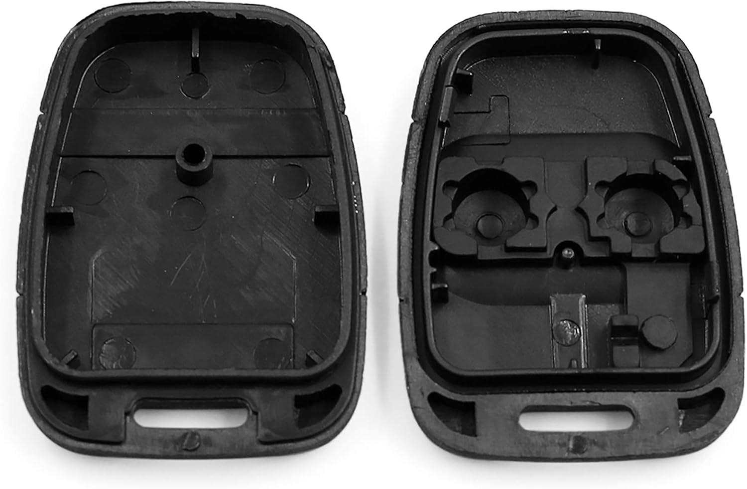 sourcing map Keyless Remote Control Key Fob Shell Case 2 Key Button for Discovery, Black, 5.3x3.7x1.4cm / 2.09"x1.46"x0.55"(L*W*H) - Image 4