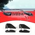Front Windshield Wiper Base Trim Cover for Jeep Wrangler JK & Unlimited 2007-2018 (Black)