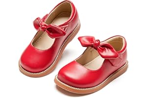 Kolan Todder Little Girls Oxford Shoes Mary Jane T-Strap School Uniform Party Dress Flat Shoes