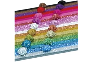 Origami Stars Paper Strips, BetterJonny 720 Sheets Sparkling Origami, Star Colored Origami Strips, Lucky Star Paper for DIY H