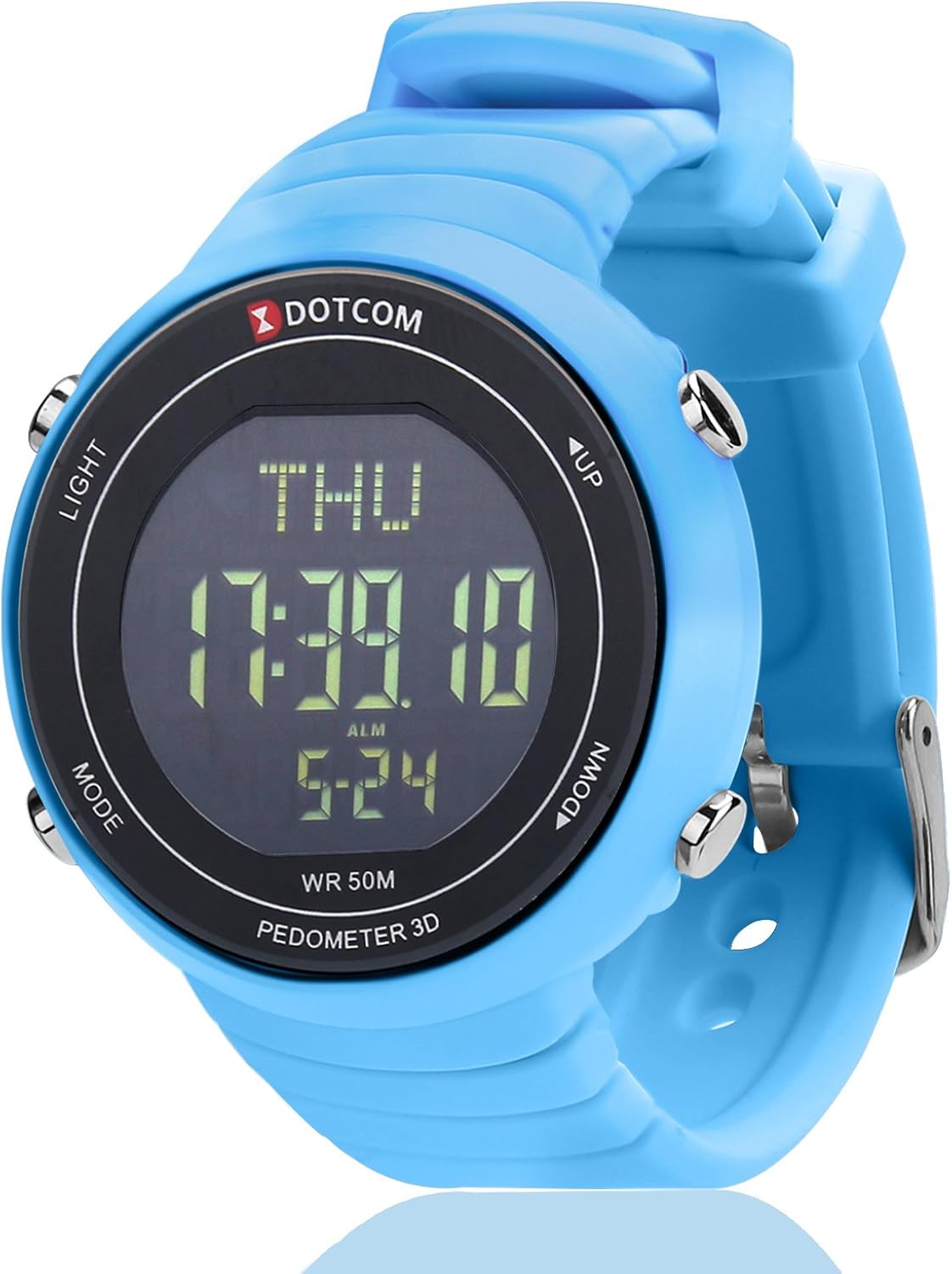 digital watch and pedometer
