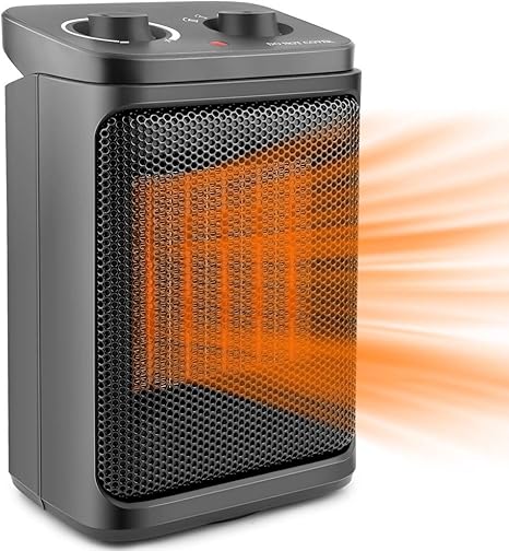 Bimonk Electric Ptc Ceramic Space Heater Portable 1500w 800w Auto Oscillating Heater With Overheat Tip Over Protection Compact Floor Heater Use