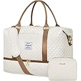 LOVEVOOK Travel Duffle Bag,Weekender Bags for Women with Shoe Compartment，Carry on Overnight Bag with Toiletry Bag,Gym Duffel Bag with Wet Pocket, Hospital Bags for Labor and Delivery