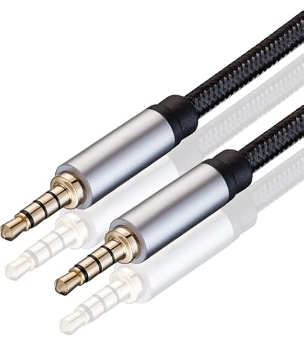 3ft 3.5mm Stereo Audio Headphone Extension Cable Male To Female | Gold Plated, Aux MP3, Universal