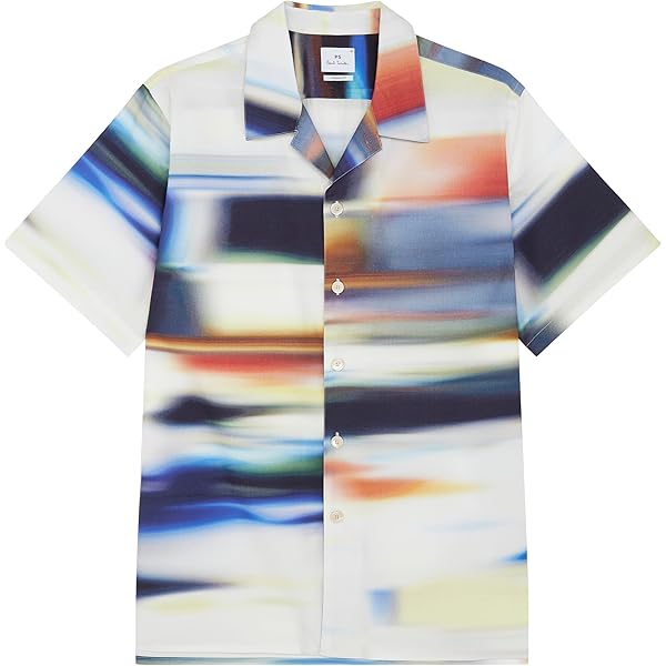 PS By Paul Smith Men's Short Sleeve Stripe T-Shirt, Off White, X