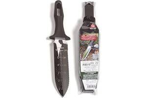 Nisaku NJP801 Yamagatana S Hori Weeding & Digging Knife HRC58 Hardened Japanese Stainless Steel, 7.25-Inch Blade 5.5-Inch Ergonomic Plastic Handle