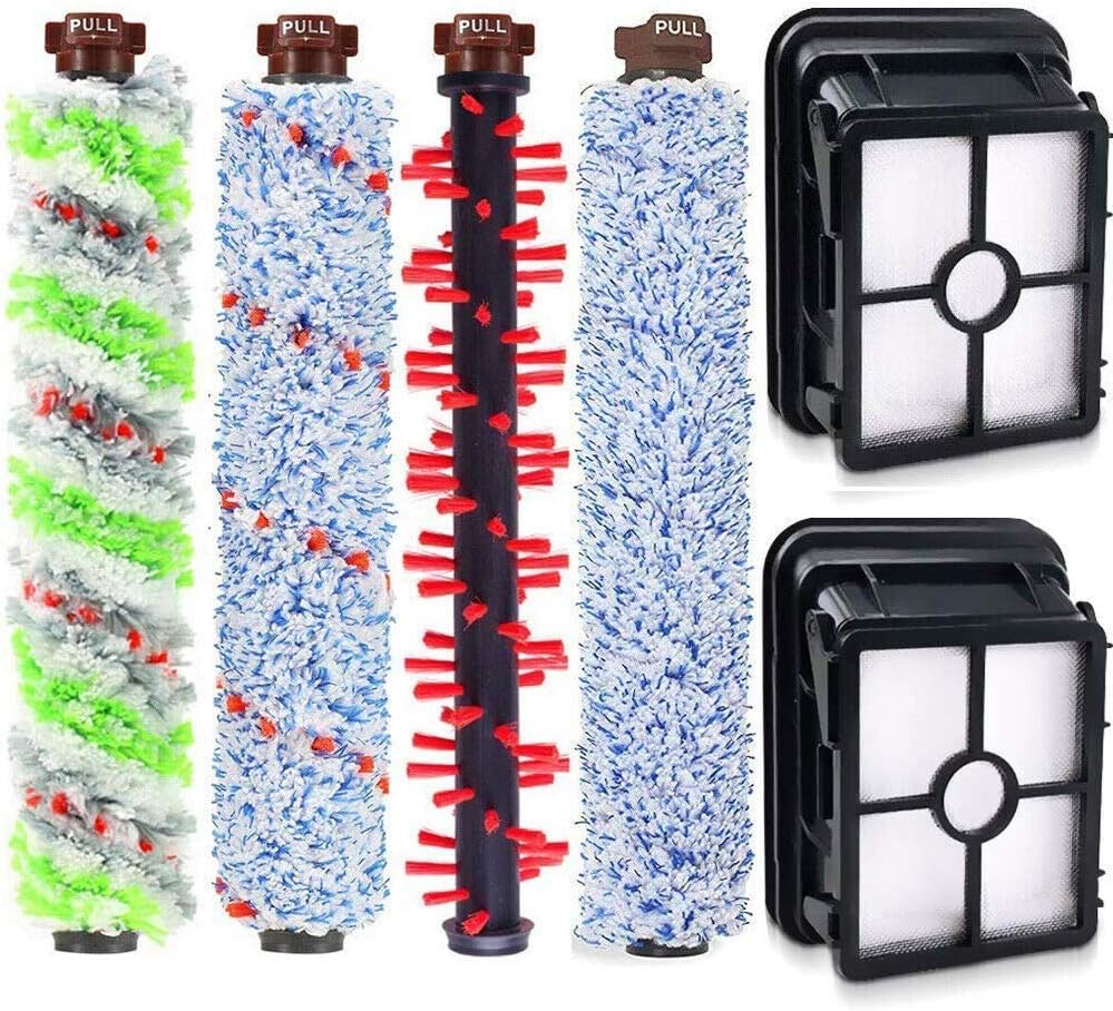 Casa Vacuums 4+2 Replacement Kit for Bissell Crosswave 4 Brush Roll + 2 Filter. Compare to Part 1866 1785 2306 1868 1926