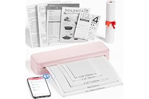 Itari M834 Portable Thermal Printer, Portable Printer for Travel Supports 8.5" x 11"& A4 Size,Portable Wireless Printer, Mobi