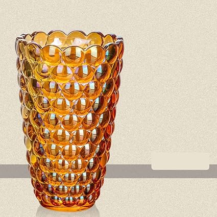 Amazon Com European Colorful Glass Vase Simple Modern Flower
