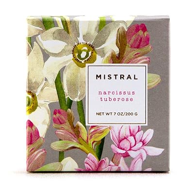 Mistral Soap Narcissus Turberose - 2 bars, 200 Grams ...