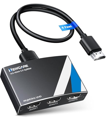 VEDINDUST DisplayPort Splitter 1 in 3 Out DP to HDMI & DP Adapter 4K@120Hz 4K@60Hz unterstützt