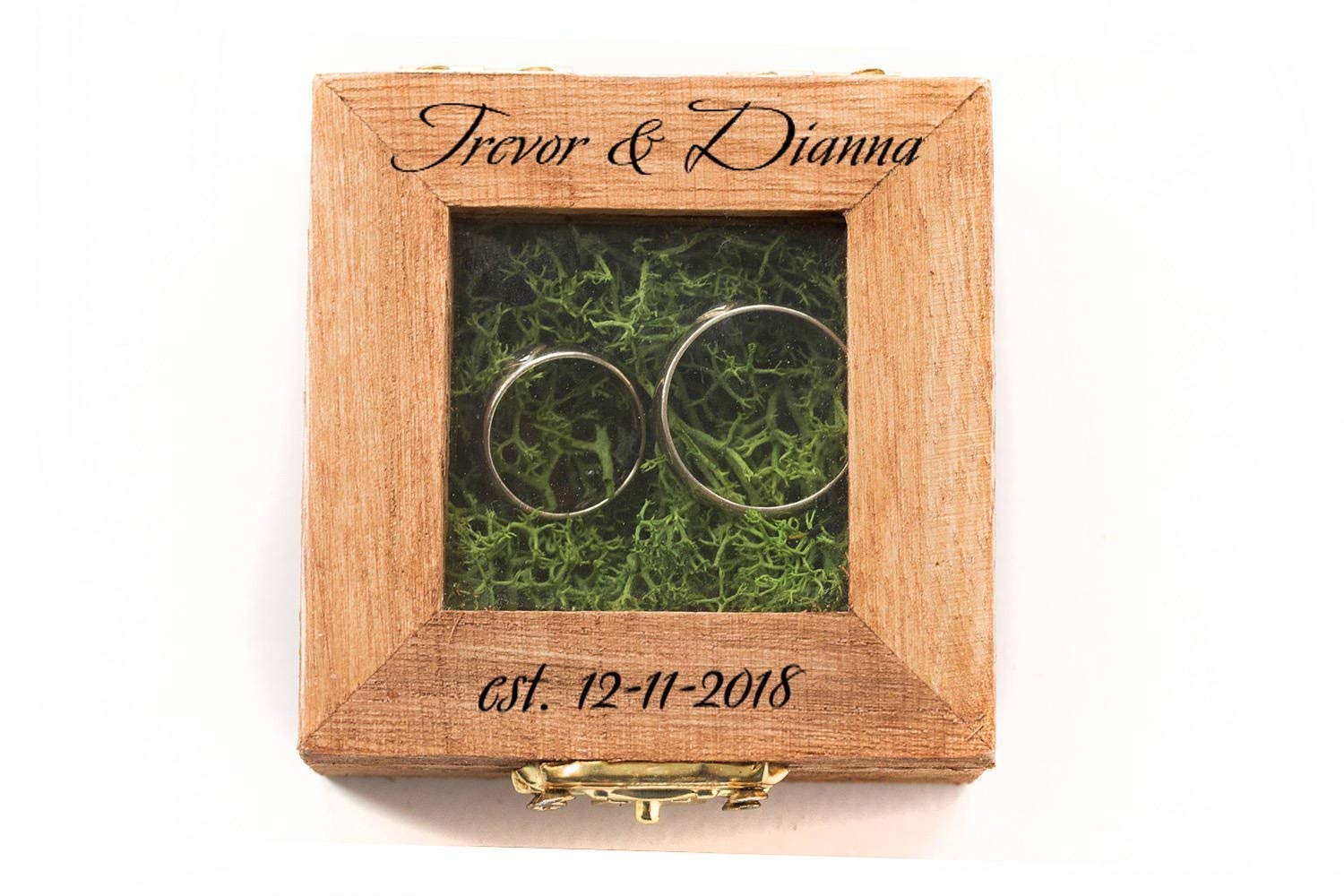glass ring box wedding