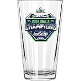 The Memory Company Officially Licensed NFL Seattle Seahawks 2026 Super Bowl LX Champions 16oz Pint Glass, Direct Print
