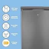 Igenix IG255X Freestanding Under Counter Larder Fridge 127 L Inox 55 cm view 2