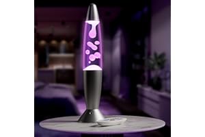 RELUEN 13.5" LED Liquid Motion Lamp with Remote Control – 17 Color Changing Decorative Mood Light for Bedroom, Living Room or Office – Christmas Retro Sensory Lamp with 4 Modes for Relaxing Ambient Lighting