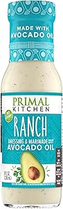 Primal Kitchen Ranch Salad Dressing & Marinade made with Avocado Oil, Whole30 Approved, Paleo Friendly, and Keto Certified, 8
