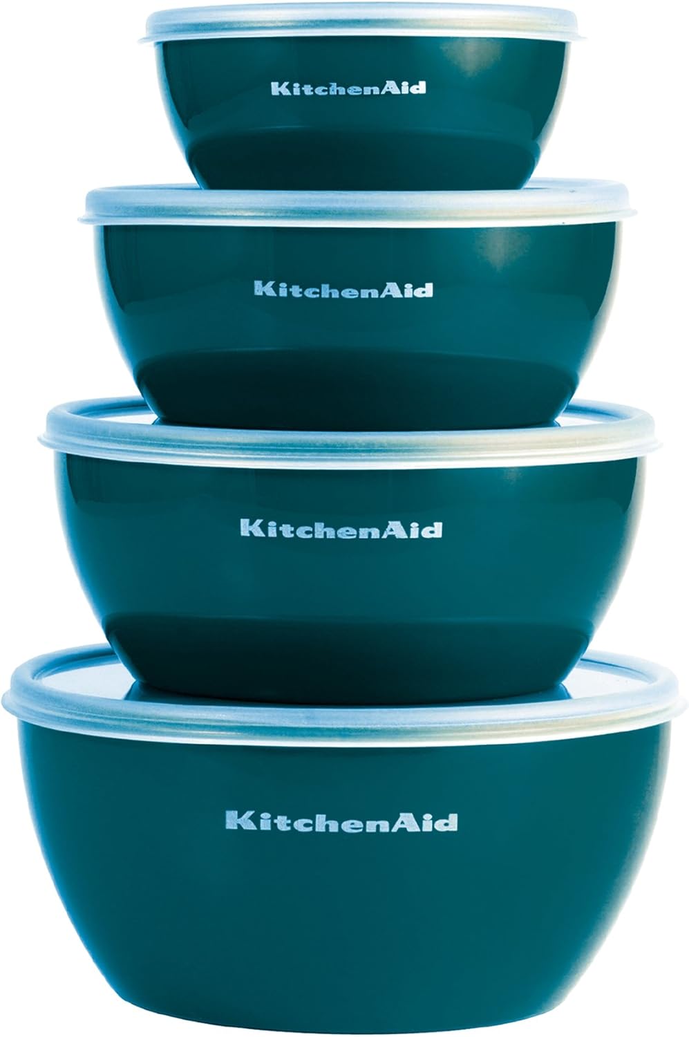 KitchenAid KC176BXDTA Prep Bowls with Lids, Plastic, Deep Teal Amazon
