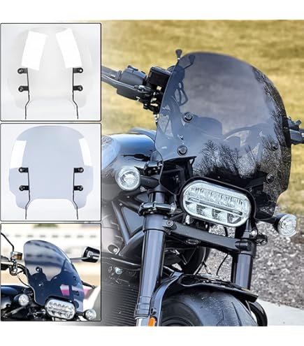 Clear Windshield For Honda CB500X (2013-2023) - Polycarbonate Flyscreen, Reduces Wind & Fatigue, Easy Bolt-On Installation