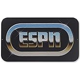 ESPN High Shine Logo Metal Sign - Classic ESPN Sports Wall Decor for Man Cave, Game Room or Garage