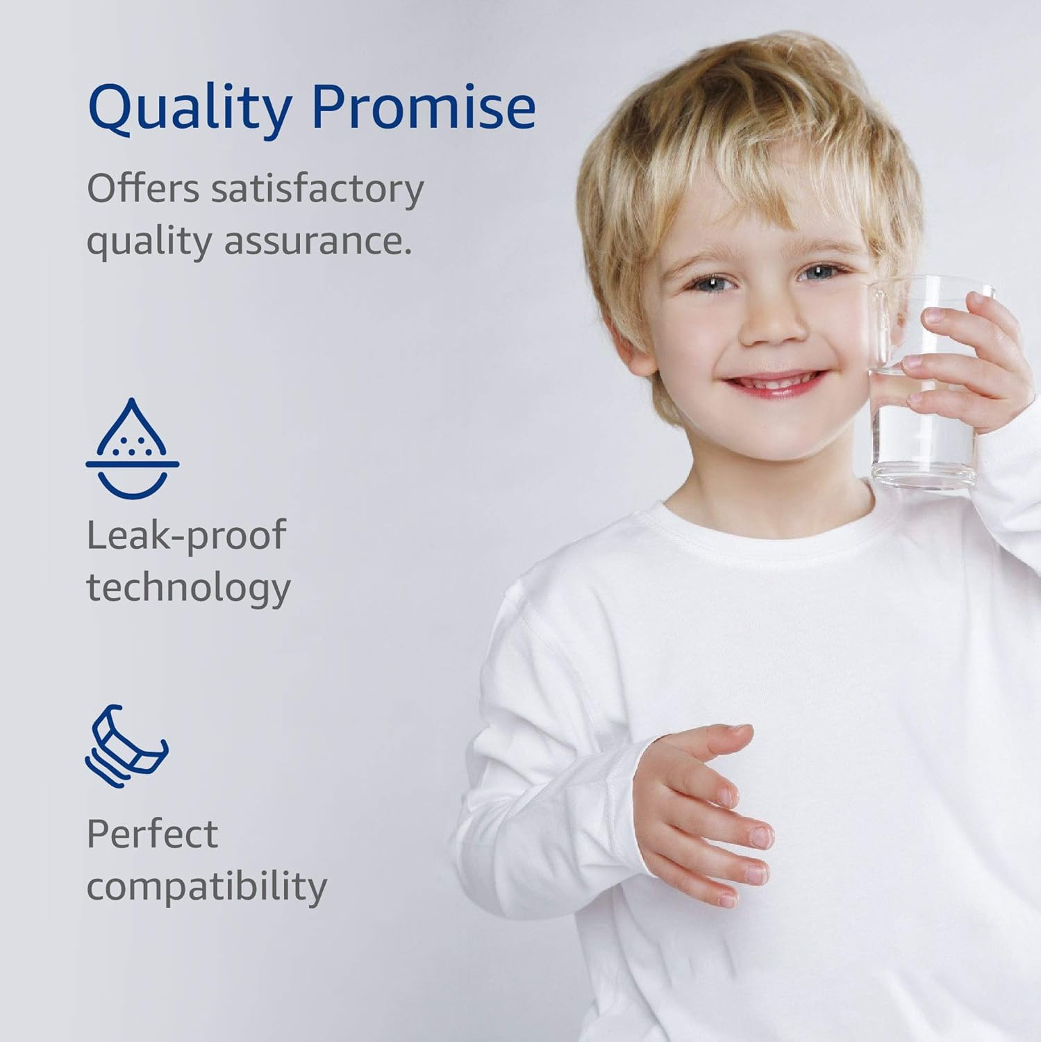 AQUACREST FQSVF Replacement Under Sink Water Filter, Replacement for GE FQSVF, GXSV65R (1 Set): Home Improvement