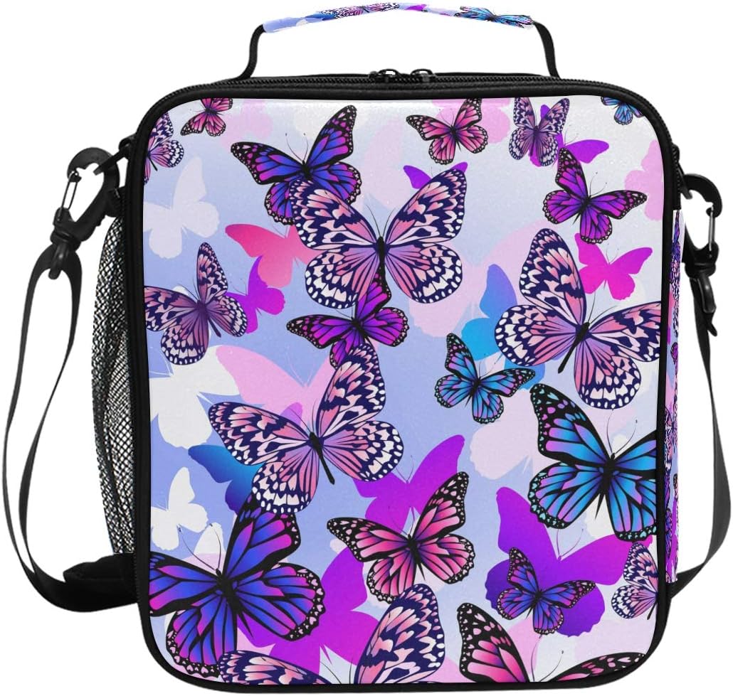pink and purple lunch box