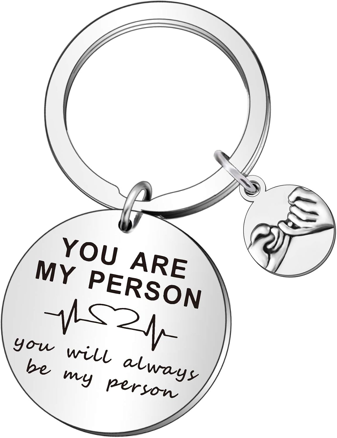 QMVMV You are My Person Gifts Bff Women Teens Girls Best Friends Keyring Birthday Valentines Keychain Key Rings