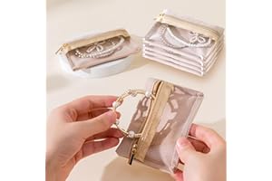 10 Pcs Jewelry Organizer, Travel Jewelry Pouch with Zipper, Velvet Storage Bags for Earrings, Necklaces and Rings
