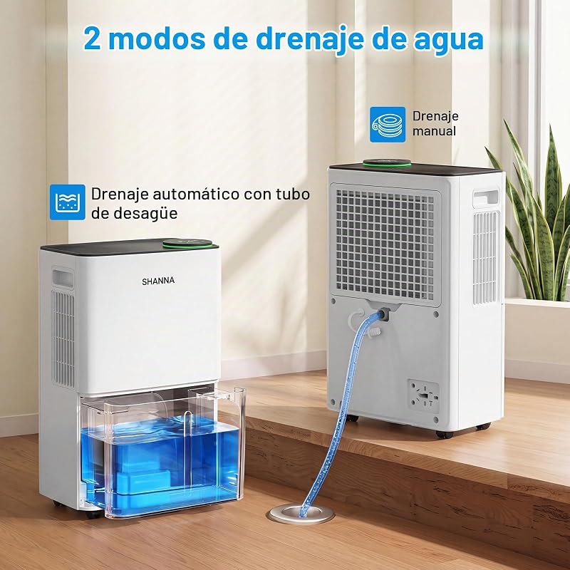 Deshumidificador 10L Para Hogar, Hasta 30m², Con Apagado Automático. Ideal Para Baños, Dormitorios Y Sótanos. Refrigerante R290. Cambio Gratuito En 1 Año Y Garantía De 10 Años. — foto 4 de 7