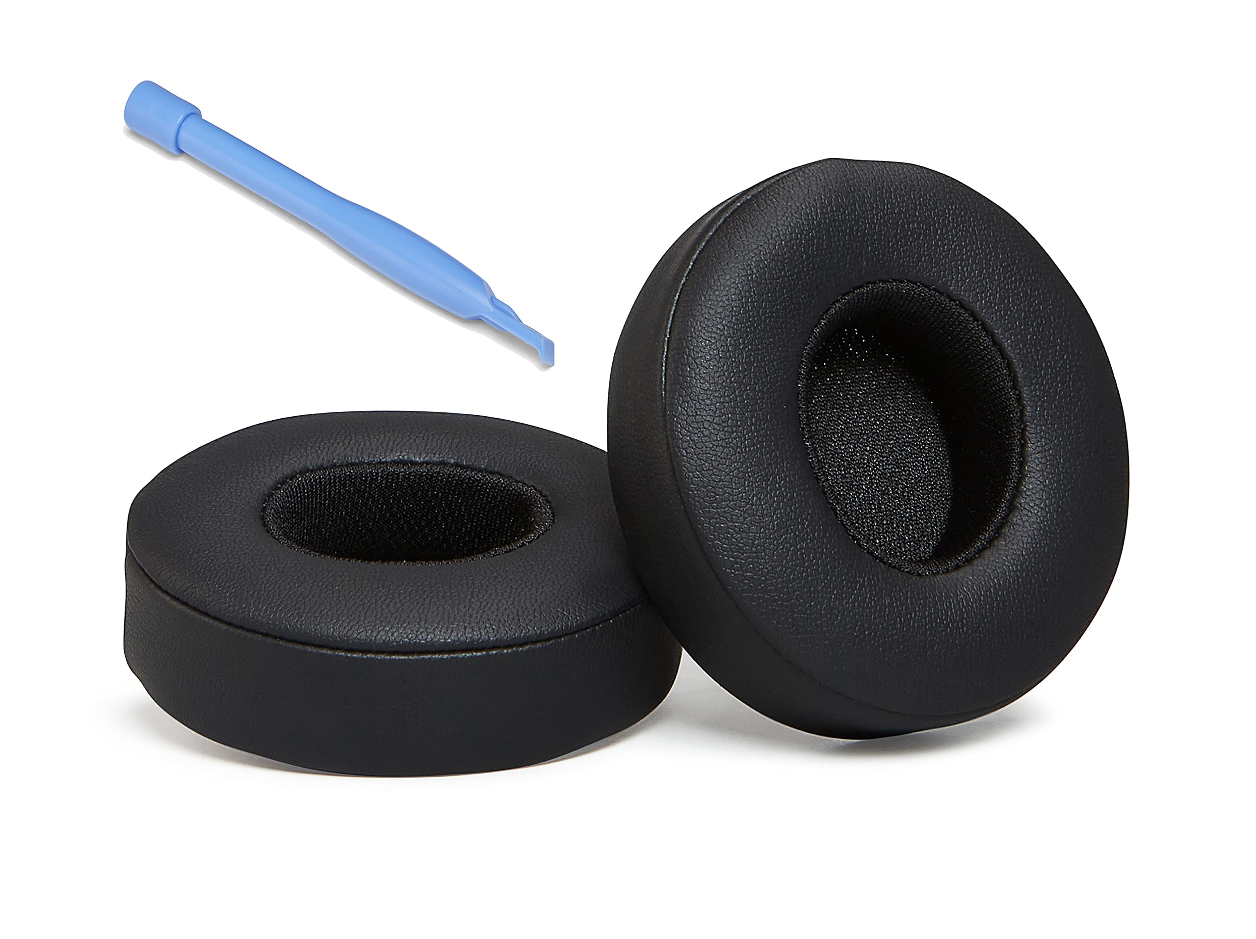 Premium Beats Solo 3/2 Ear Pads - Compatible with Beats Solo 3/2 Headphones (Black) - Protein Leather | High Density Foam | Extra Thick