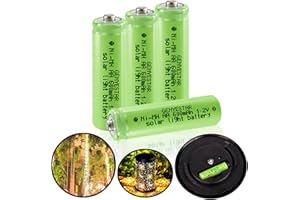 GENYESTAR AA Solar Light Rechargeable Batteries NIMH 600mAh 1.2V Double A Battery for Garden Lawn Landscaping Lights Lamps Lantern Remotes